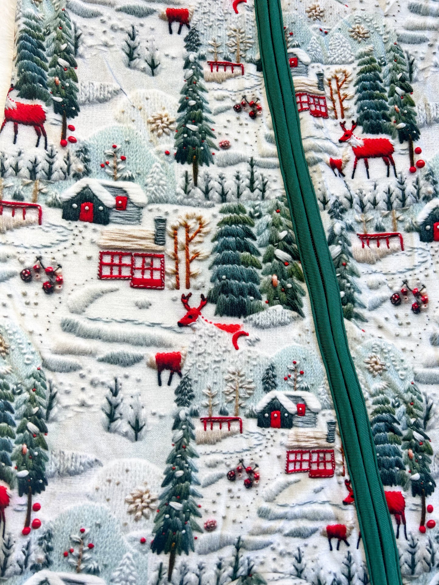 Winter Wonderland Bamboo Viscose Zip