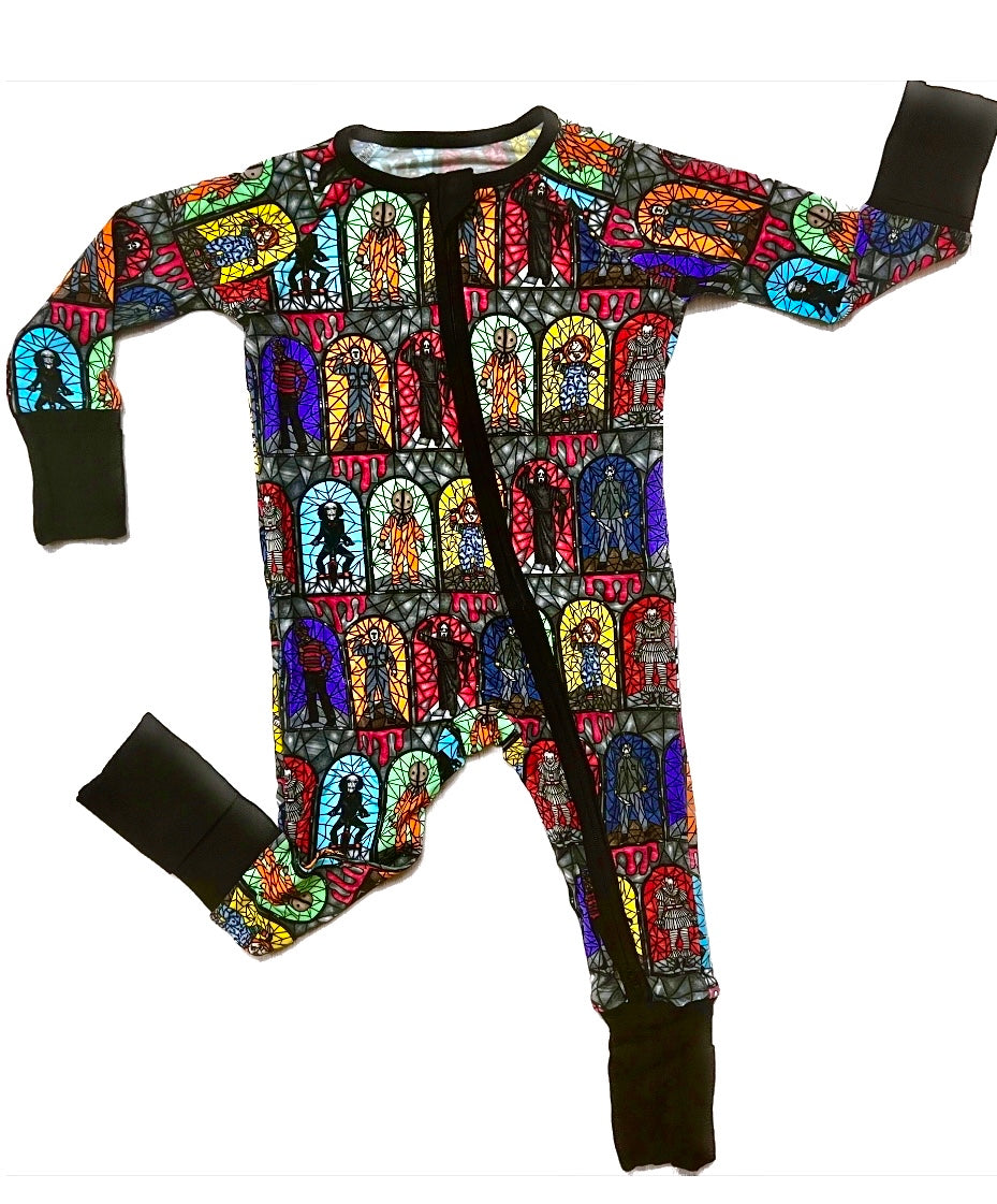 Stained Glass Horror Zip