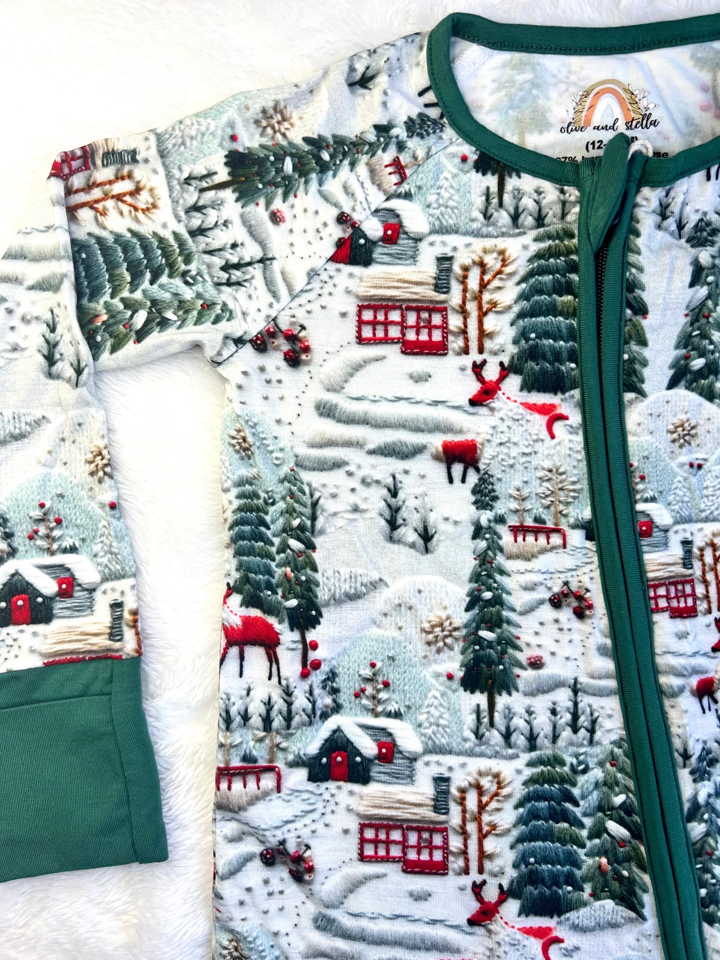 Winter Wonderland Bamboo Viscose Zip