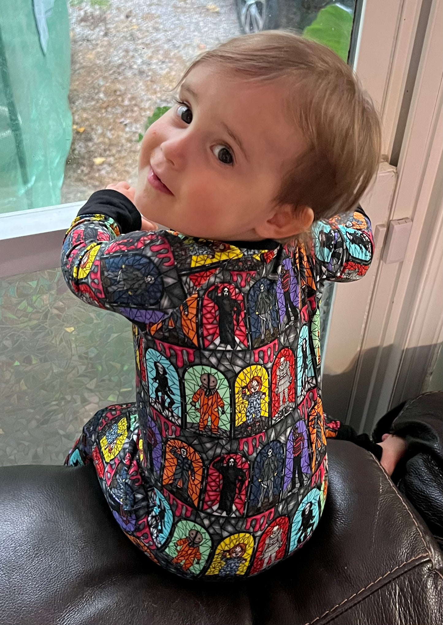 Stained Glass Horror Zip