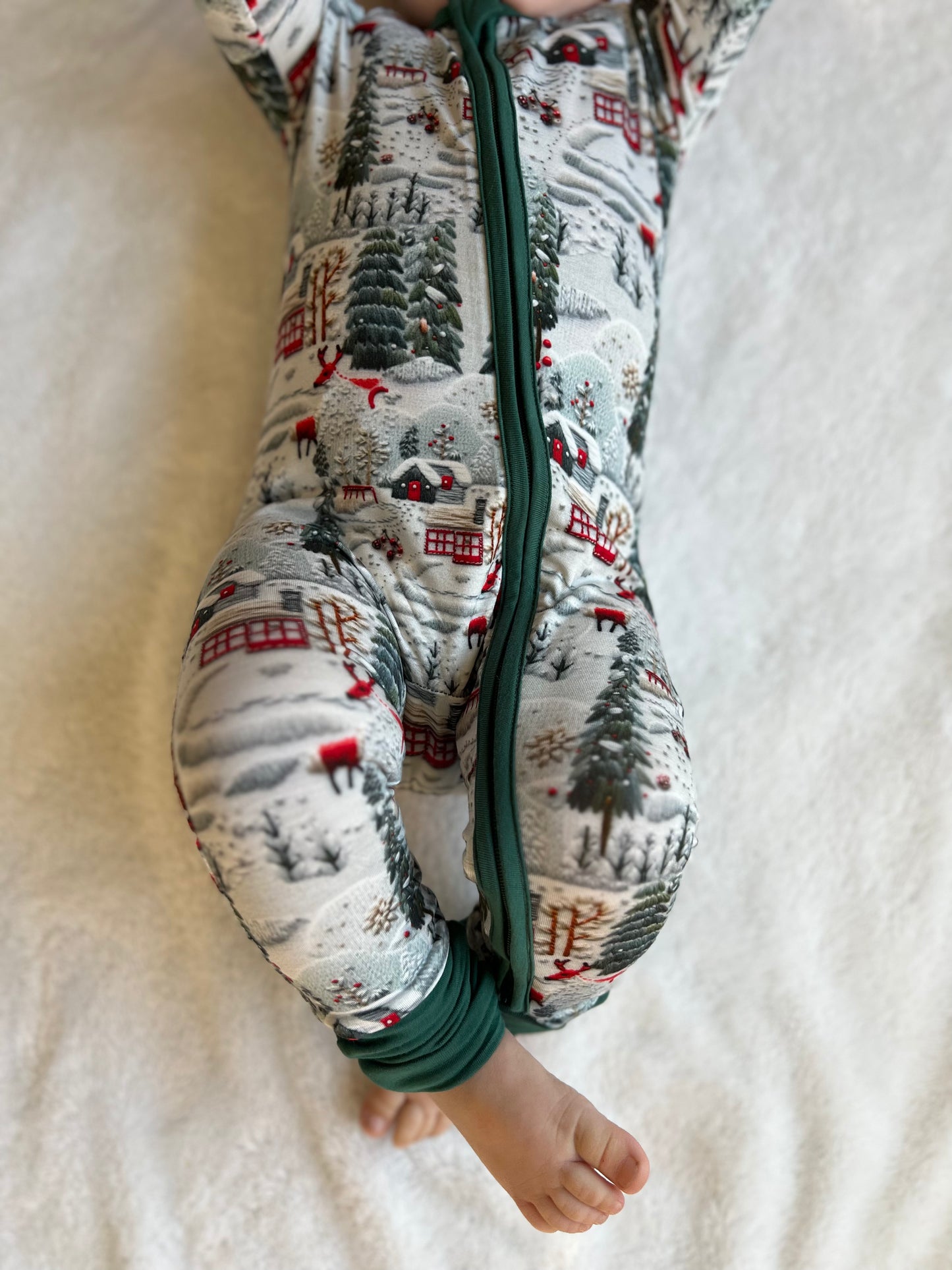 Winter Wonderland Bamboo Viscose Zip
