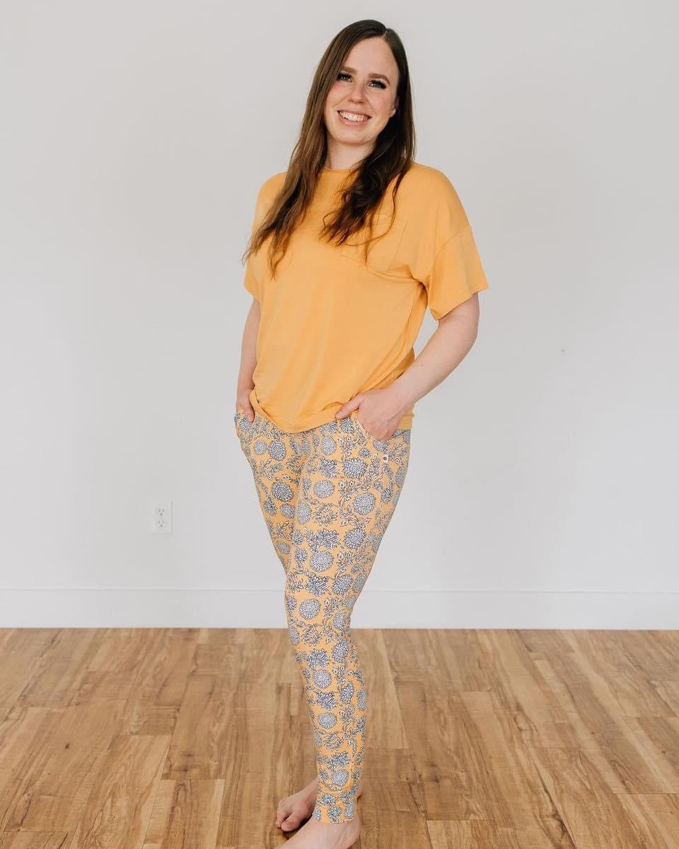 Sunwashed Floral Adult Jogger Pajama Pants