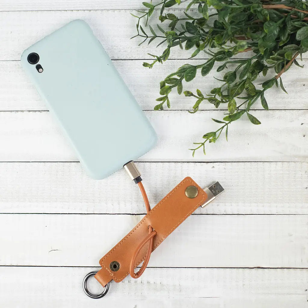 Key Chain with Micro USB Charging Cable
