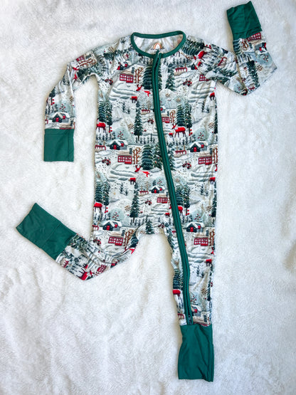 Winter Wonderland Bamboo Viscose Zip