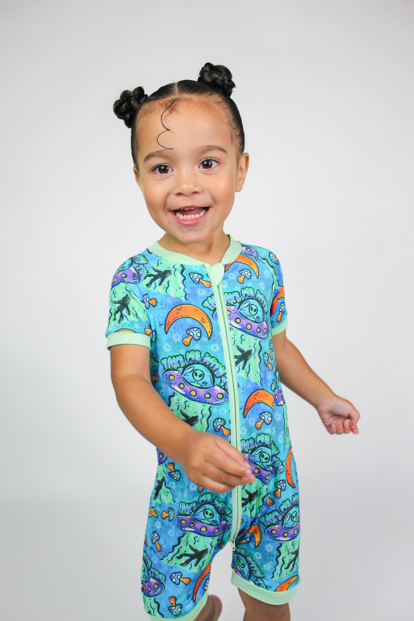 Space Invader Shortie Romper