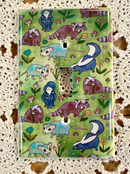 Trashy Animals switch/outlet cover