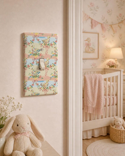 Cottagecore bow goose light switch / outlet cover