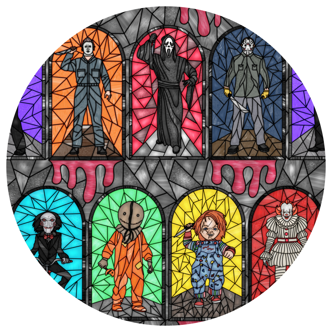 Stained Glass Horror Two Piece Set