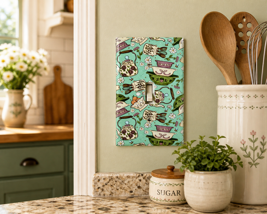 Pyrex kitchen light switch / outlet cover