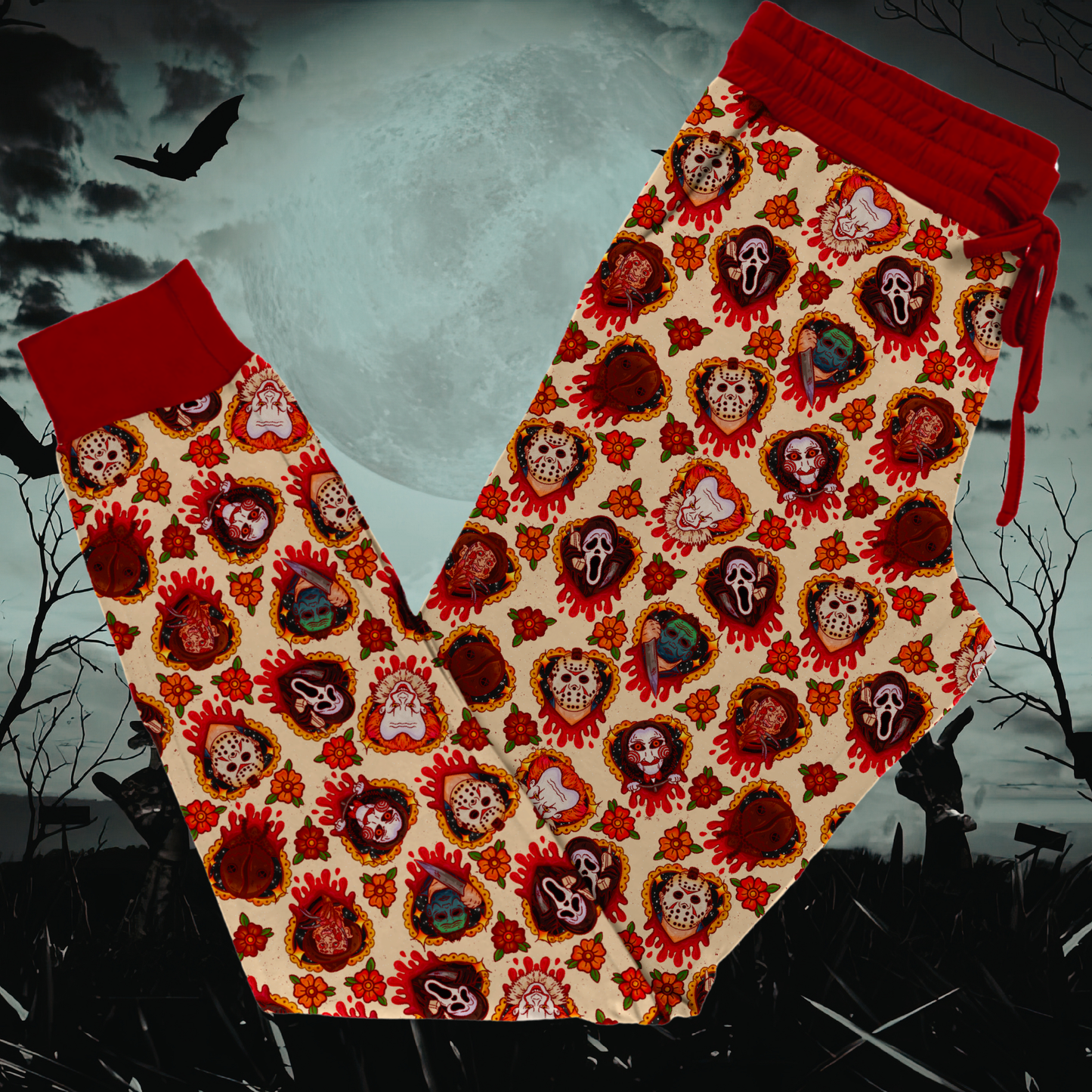 Tattoo Horror Adult Joggers