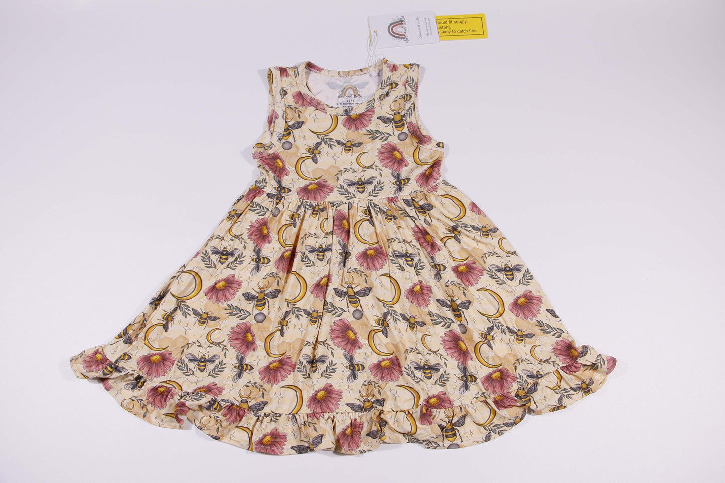 Bee & Blooms Ruffle Dress