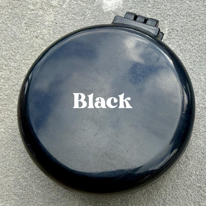 Personalized compact hair brush with mirror