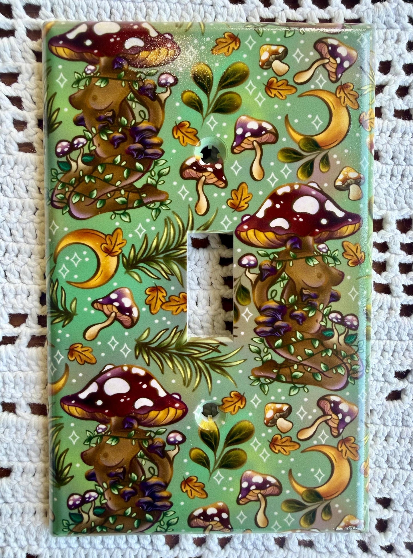 GORGEOUS cottagecore goddess light switch / outlet cover