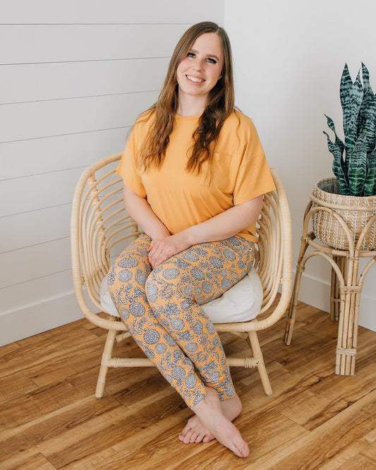 Sunwashed Floral Adult Jogger Pajama Pants