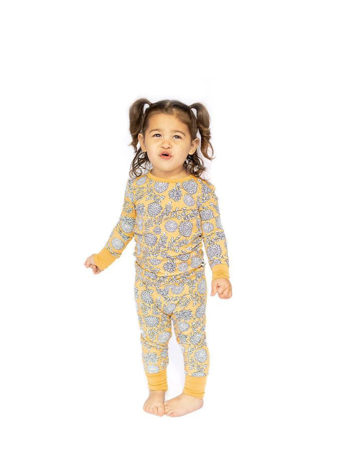 Sunwashed Floral Two-Piece Pajama Set